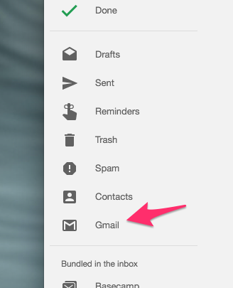 Inbox by Gmail Settings 