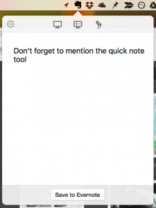 Don't forget quick note tool!