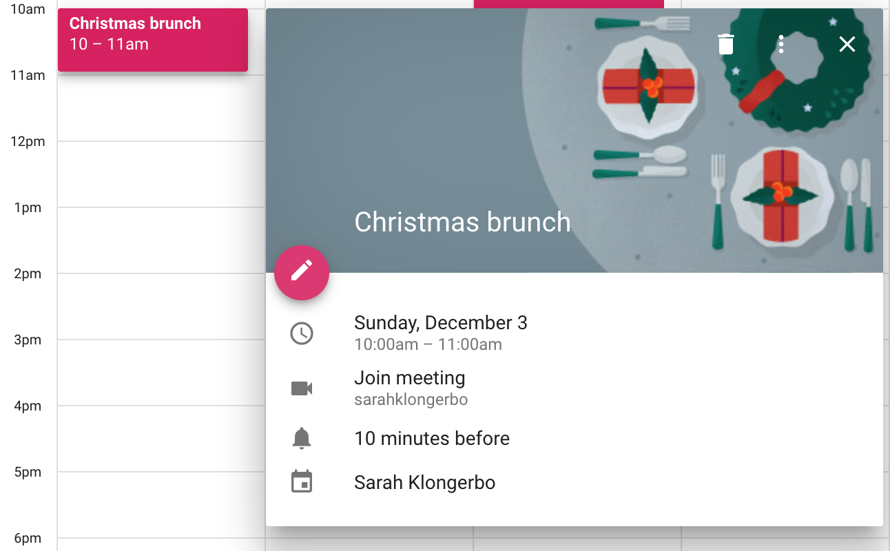Holiday Event AI for New Google Calendar