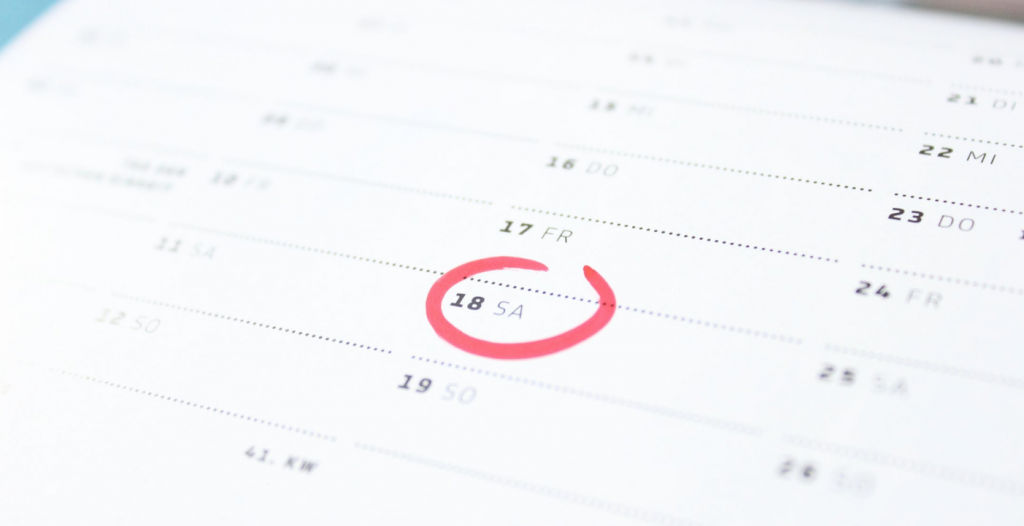 Calendar date circled, showing why SMART goals are important