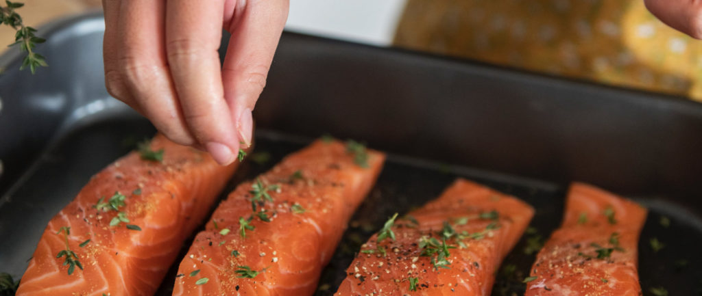 prepping salmon like a good email