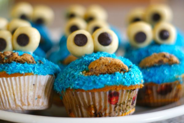 Cookie Monster Cupcakes