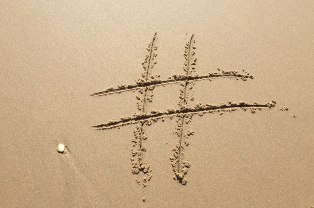 Incorporate hashtags into your organic social media content