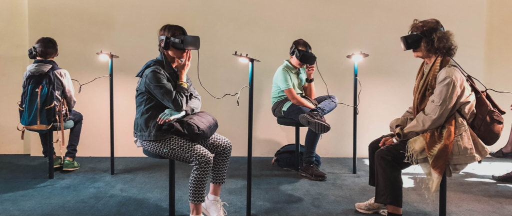 Cool kids using VR