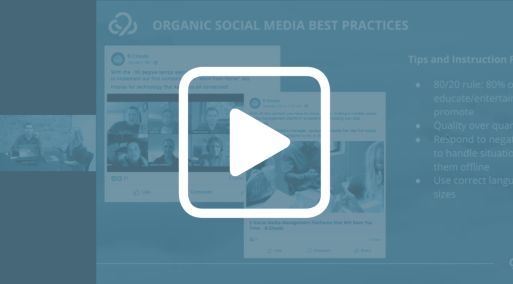 Organic Social Media Webinar