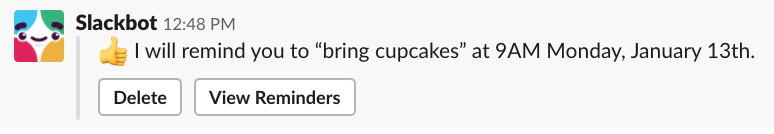 Slackbot Reminder
