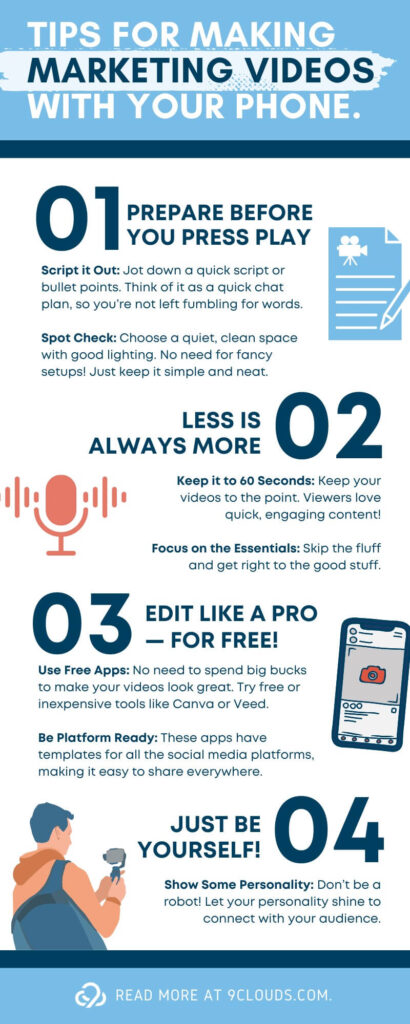 Infographic: Tips for making marketing videos with your phone