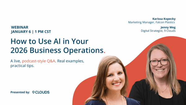 AI Webinar image - How to use AI In Your 2026 Business Strategy